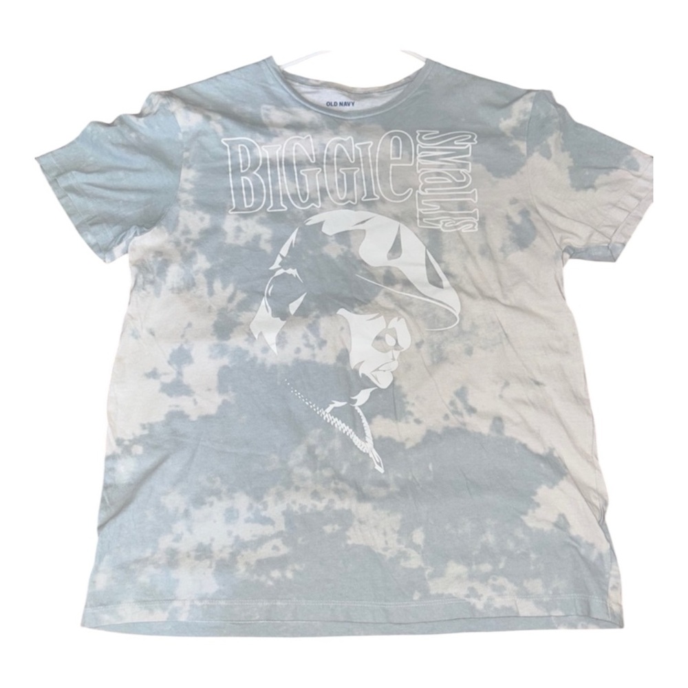 Old Navy Blue Biggie Smalls Logo Tee